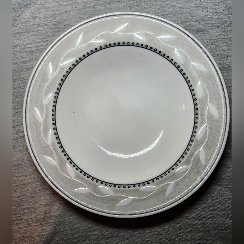Sakura China Port of Call Serenade Pattern Rimmed Soup Bowl 8 1/2"‎